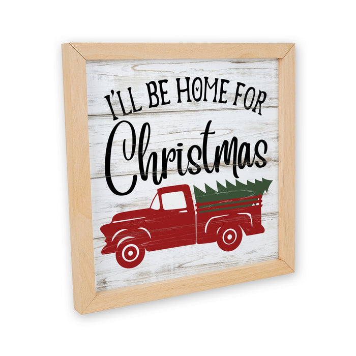 I'll Be Home For Christmas Wood Sign F1-10100004002