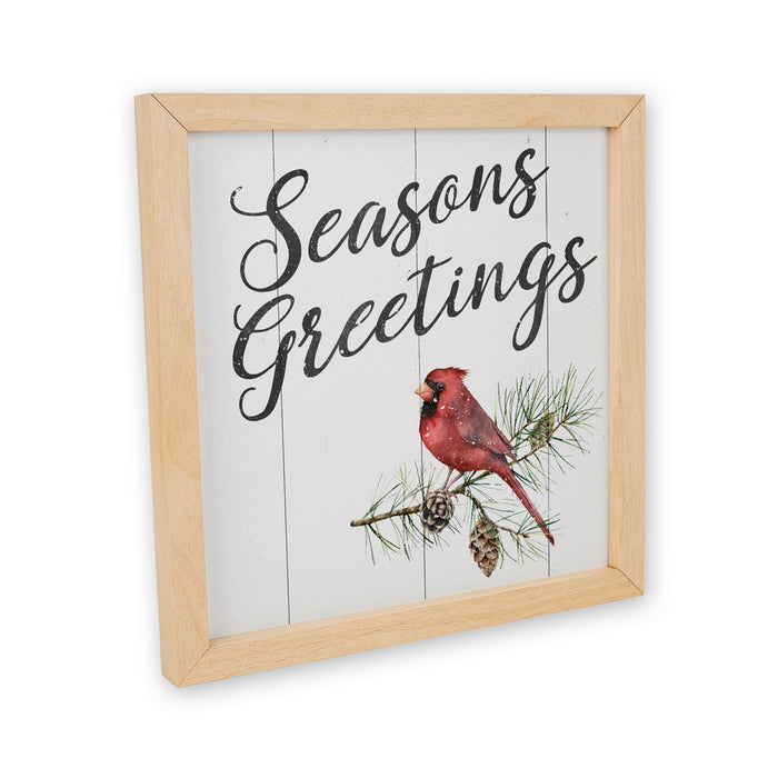 Seasons Greetings Wood Sign F1-10100004017