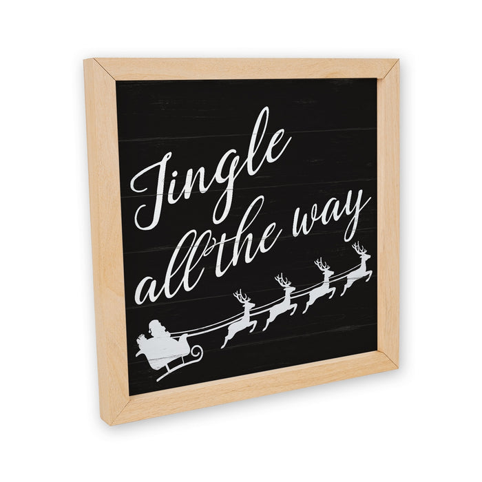 Jingle All The Way Wood Sign F1-10100004018