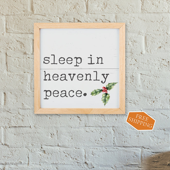 Sleep In Heavenly Peace Wood Sign F1-10100004028