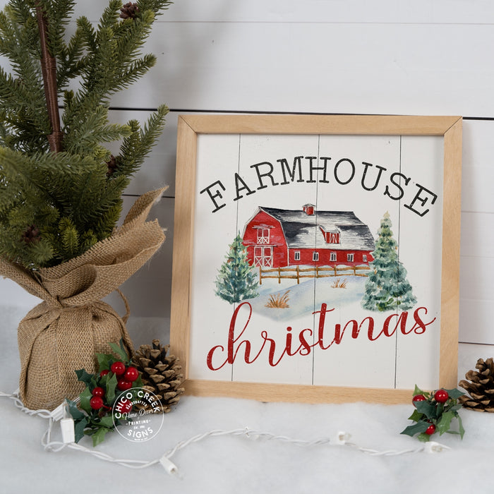 Farmhouse Christmas Wood Sign F1-10100004030