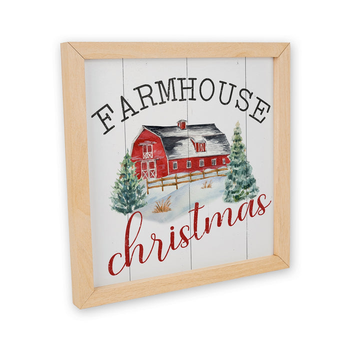 Farmhouse Christmas Wood Sign