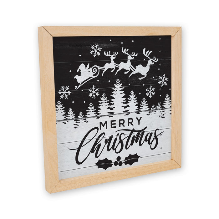 Merry Christmas Santa Claus Wood Sign F1-10100004035