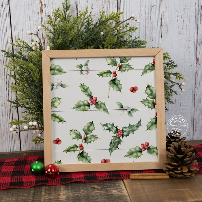 Christmas Pattern Sign Wood Sign