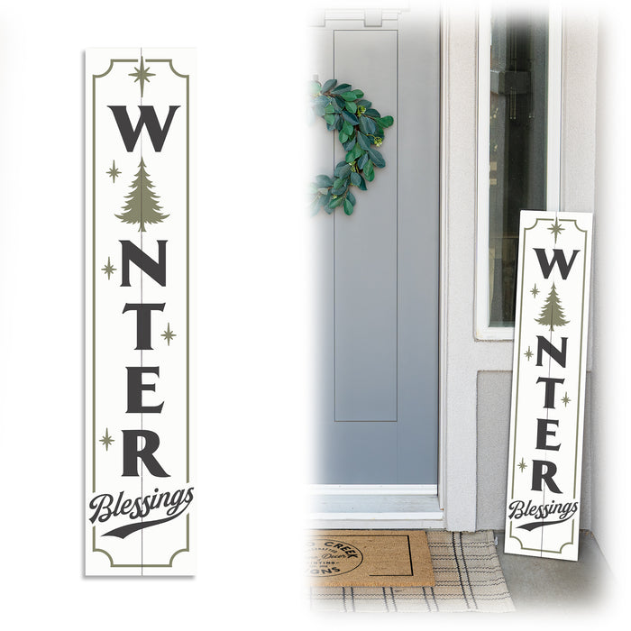 Winter Blessings Christmas Porch Sign P1-10480001005