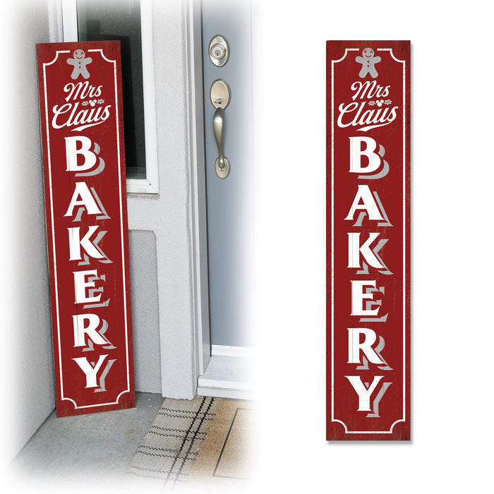 Mrs. Claus Bakery Red Christmas Porch Sign P1-10480001008